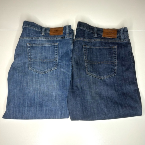 Lot of 2 - Lucky Brand Jeans Mens 46x30 - Athletic Fit and 181 Relaxed Straight - Picture 1 of 11